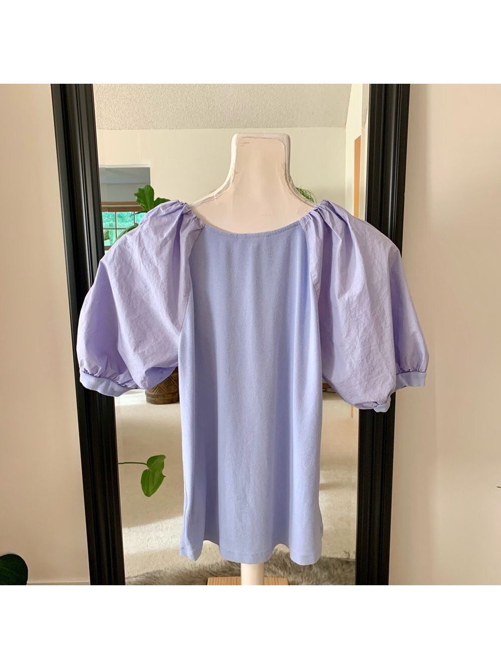Blue Puffy Sleeve Shirt - Picture 3 of 3